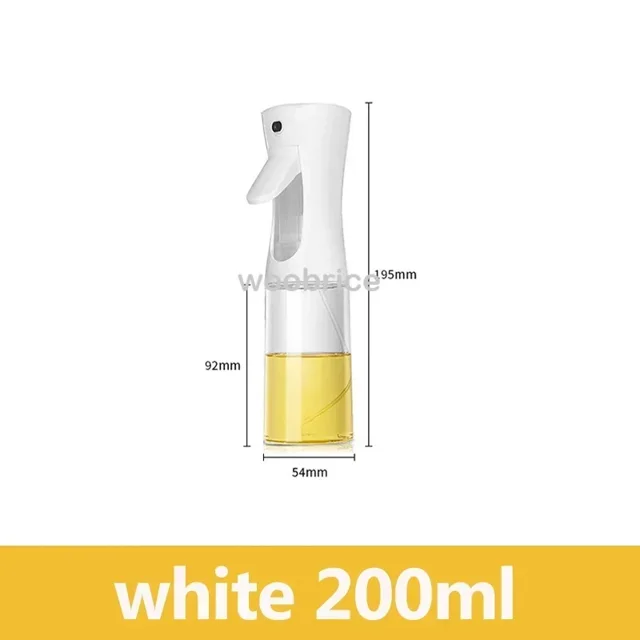 Botella pulverizadora de aceite de 200/300ml para barbacoa, pulverizador de aceite de oliva, botella vacía para hornear en la cocina, botella de vinagre, dispensador de aceite