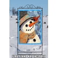 thumbnail image 4 of Toland Home Garden Snowman And Cardinal Bird Winter Flag Double Sided 28x40 Inch, 4 of 5