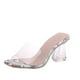 thumbnail image 2 of Sandalias de verano para mujer de estilo europeo y americano con tacón alto de cristal Wmkox8yii  hj789, 2 of 5