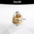 thumbnail image 4 of 10Pcs Threaded Brass Inserts Metal Heat Set M2-M6 Screw Inserts For 3D Printing Hardware Fasteners High Quality Tool Accessories, 4 of 9