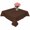 Brown, variant on Black Pure Color Table Cloth Waterproof Tablecloths, Aesthetics Contemporary Luxury Tablecloth Dining Table Cover for Kitchen Party Tabletop Outdoor, Rectangle Tablecloth 52x70 Inch