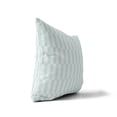 thumbnail image 3 of Off Stripe Light Blue Throw Pillow, 3 of 4