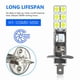 thumbnail image 4 of 2PC 55W LED Headlight Bulbs Kit Fog Driving Light H1 6000K Aluminum Waterproof 1800LM 12V-24V Daytime Running Light For Car Part, 4 of 5