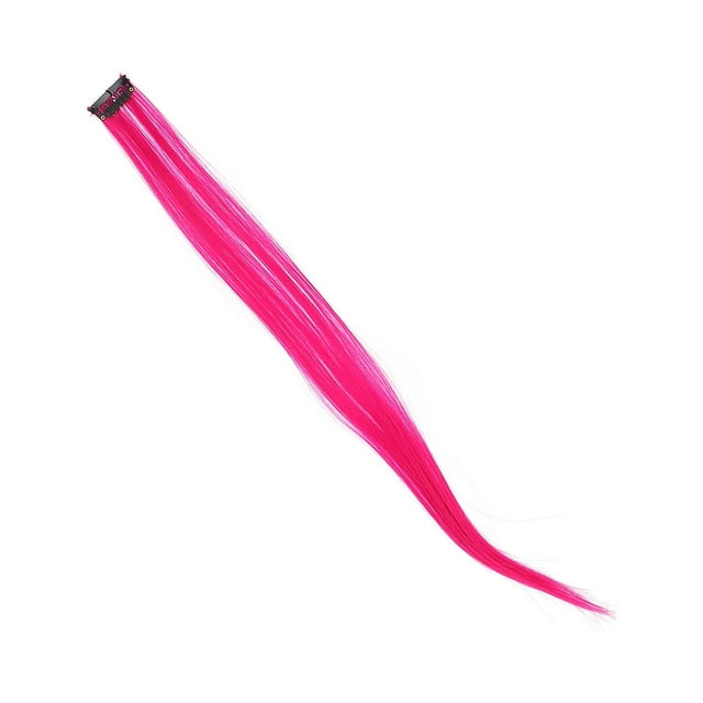 Mèches Colorées, Extension de Cheveux Colorée Mèches Lisses, Postiche à Longueur Ajustable en Matériau Fil Résistant aux Hautes Températures Convenant à Diverses Occasions