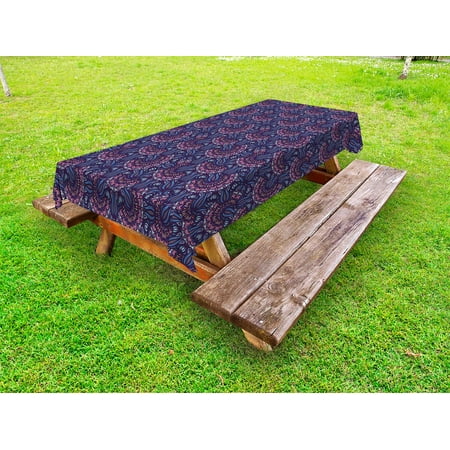 

Arabic Outdoor Tablecloth Old Fashioned Ethnic Composition with Nature Inspired Motifs from Ancient Cultures Decorative Washable Fabric Picnic Tablecloth 58 X 104 Inches Multicolor by Ambesonne