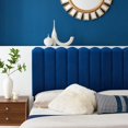 thumbnail image 3 of Headboard, Twin Size, Velvet, Blue Navy, Modern Contemporary Urban Design, Bedroom Master Guest Suite, 3 of 10
