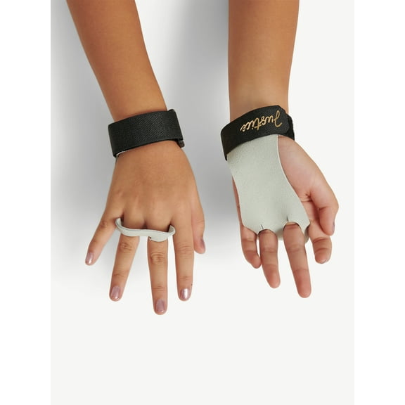 Justice Girls Gymnastics Grips with Adjustable Wrist Strap, Sizes S-L