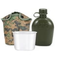 thumbnail image 1 of Eccomum Kit de Gourde 3 Pcs avec Tasse en Aluminium et Couvercle pour Camping en Plein Air Randonnée Survie, 1 of 5