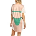 thumbnail image 5 of Springcmy Women's Bikini Shirt Cover Up Short Sleeve Cute 3D Bikini Print Swimwear Cover-Up Baggy T Shirt Dress Fun Wear Green Mermaid S, 5 of 6