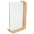 thumbnail image 1 of COMPUKAS Double Sided Acrylic Photo Frame with Wooden Base for Home Table Display in Beige, 1 of 8