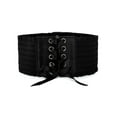 thumbnail image 1 of Unique Bargains Ceintures Larges Élastiques Extensibles pour Femmes, Ceinture à Boutons, Décoration de Robe, 1 of 5
