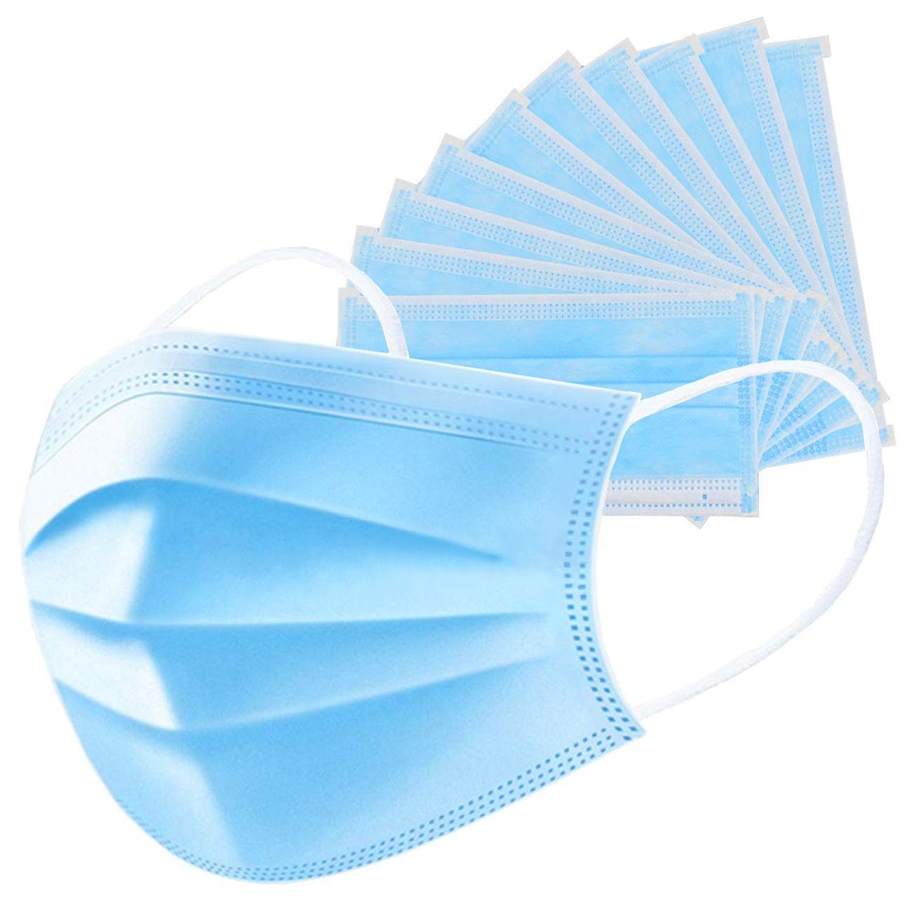 Pegasos Disposable Breathable 3 Ply Ear Loop Face Masks, 20-Pack - image 2 of 2