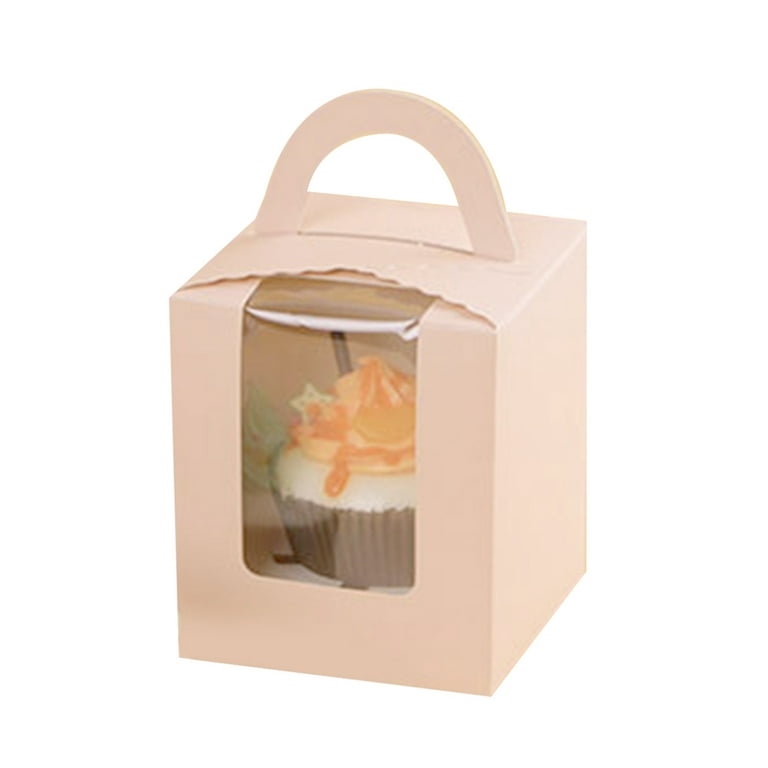 Cake Box Carrier Container Cupcake Storage Gift Clear Plastic Holder Mini  Muffin Wedding Pastry Bakery Treat Containers