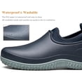 thumbnail image 3 of SKIUHS Men & Women's Slip-On Slip Resistant Chef Shoes – Waterproof Oil Resistant Microfiber Leather Kitchen Work Safety Footwear, 3 of 7