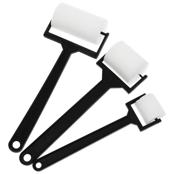 HEMOTON Assorted Color Sponge Brushes for Kids DIY Use Creative Painting Tools with Smooth Grip Handle 9Pcs