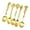 Gold, variant on SDFGTstore 3D Relief Pattern Durable Alloy 5 Piece Spoon Set Antique Relief Kitchen Accessories Ideal For Household Cafes Use