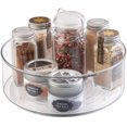 thumbnail image 1 of Organizador con 4 compartimentos, contenedores de almacenamiento giratorios de plástico redondos para armarios, despensa, cocina, refrigerador, tocador, 1 of 8