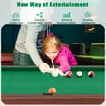 thumbnail image 4 of Costway 48" Pool Table for Kids & Adults with Full Set of Balls 2 Cue Sticks 2 Chalks Green, 4 of 9