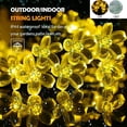 thumbnail image 3 of FASTBIRD Fairy Flower String Lights Outddor Decorative Lights 23 Feet 50LED Lighting for Christmas Halloween Wedding Party Indoor Outdoor Bedroom Decorations (Warm White), 3 of 7