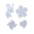 thumbnail image 1 of Molde colgante de silicona con forma de ciervo y corazón de flor de molino de viento de 4 unids / set para joyas, molde de fundición de resina a Zulema Joyería que hace los moldes, 1 of 8