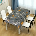 thumbnail image 4 of Yayeee Tablecloths 60" x 108" Rectangle Wrinkle Resistant Party Table Cover, Halloween Dancing Skeleton, 4 of 8