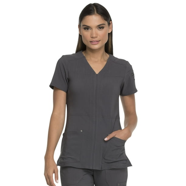 Dickies Dickies Advance Women Scrubs Top, VNeck, Plus Size, DK760