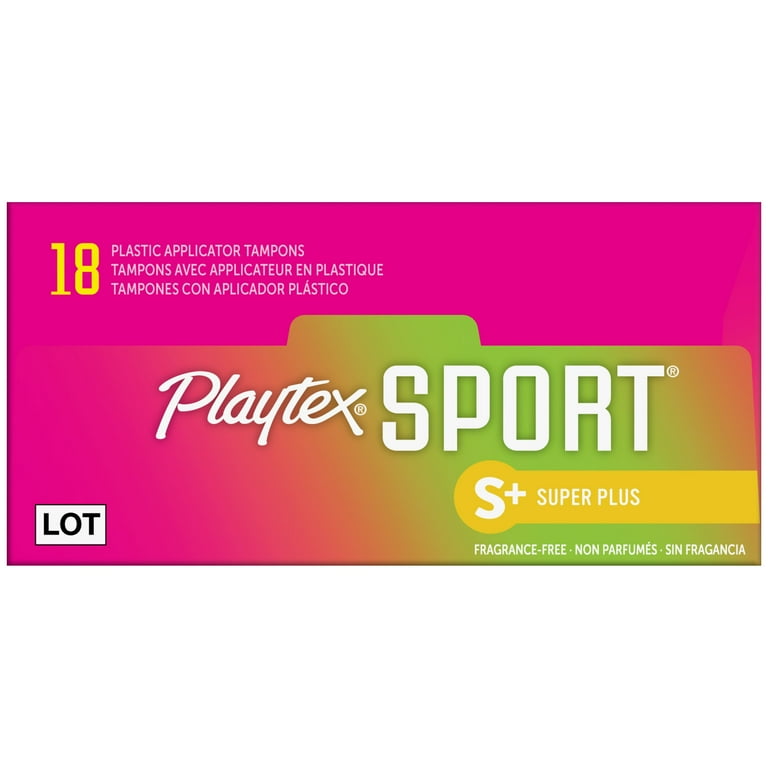 Playtex Sport Tampons 36 ct. Super Plus Fragrance Free Open Box