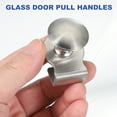 thumbnail image 4 of Uxcell Glass Door Pull Handle, Stainless Steel No Drilling Door Clips Pulls Handles Knobs with Screw Silver 2, 4 of 7
