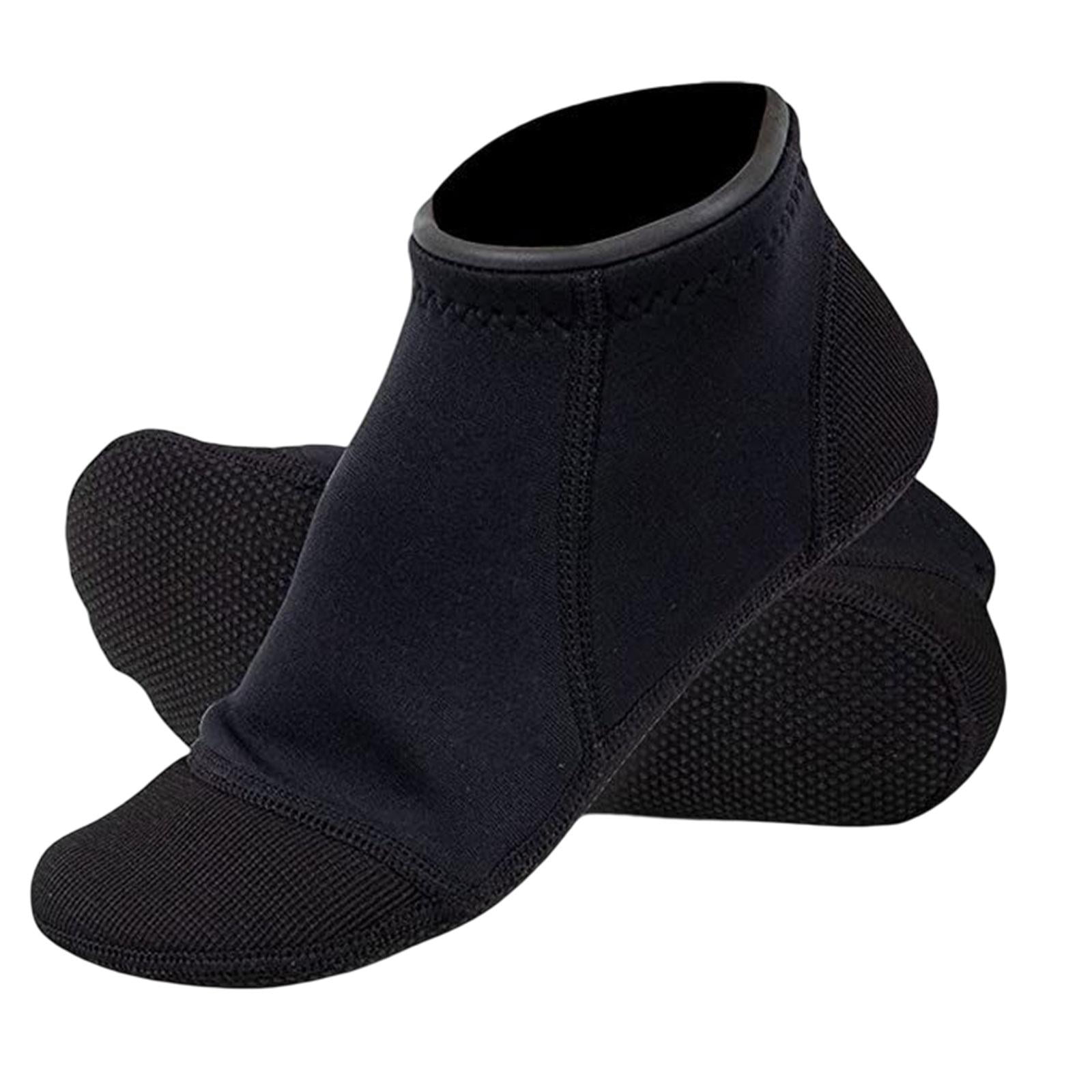Goosehill 3mm Neoprene Dive Socks - Medium Black, For Snorkeling, Kayaking, Beach Volleyball