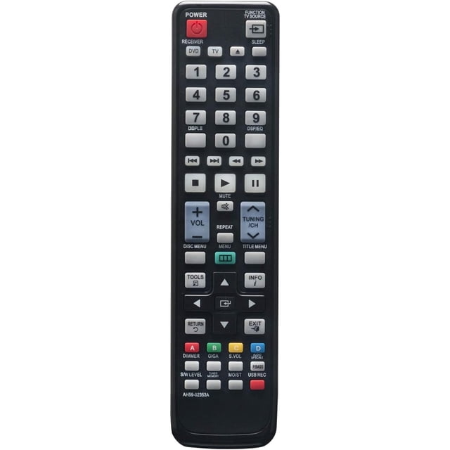 AH59-02353A Replace Control Remoto fit para Samsung DVD Player Sistema de Cine en Casa HT-D450 HT-D450K HT-D453 HT-D453H