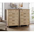 thumbnail image 3 of Oak Kids Dresser for Bedroom with 10 Wide Chest of Drawers, Wood Dressers for Living Room, Nursery, Hallway,White, 3 of 8
