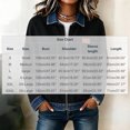 thumbnail image 3 of Edvintorg Women's Coats Color Block Long Sleeve Lightweight Jacket Fall Collared Zip up Outerwear with Pocket Plus Size Trendy Womens Clothes Black S-3XL, 3 of 6