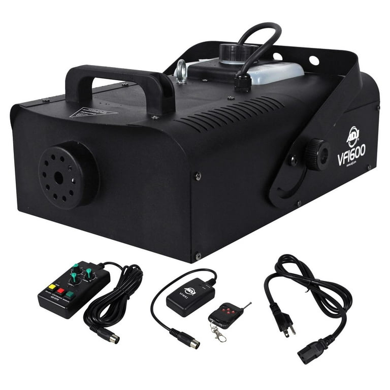 American DJ VF1600 1500w DMX Fog Machine W/ Wired & Wireless Remotes+Fog fluid