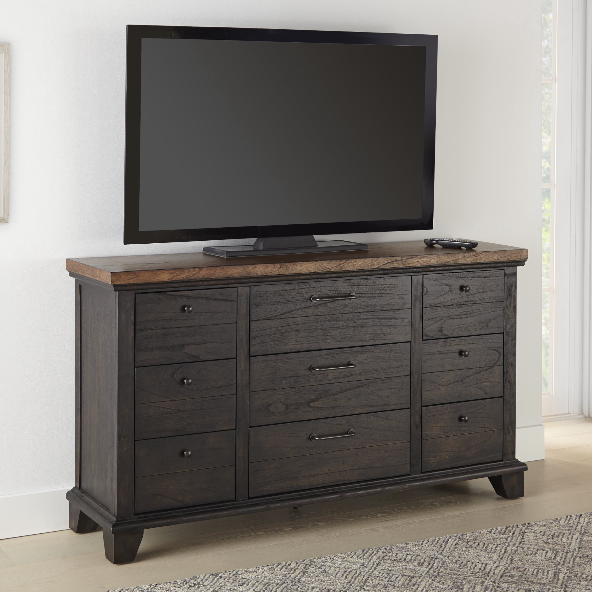 Steve Silver Bear Creek Acacia Wood 6-Drawers Bedroom Dresser, Brown