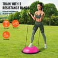 thumbnail image 3 of VEVOR 26" Half Exercise Ball Trainer Yoga Balance Stability Ball Resistance Band, 3 of 9