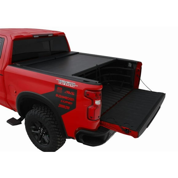 Fits 2007-2021 Toyota Tundra Roll-N-Lock Tonneau Cover BT571A A-Series; Manual Retractable; Lockable; Black Powder Coated; Aluminum