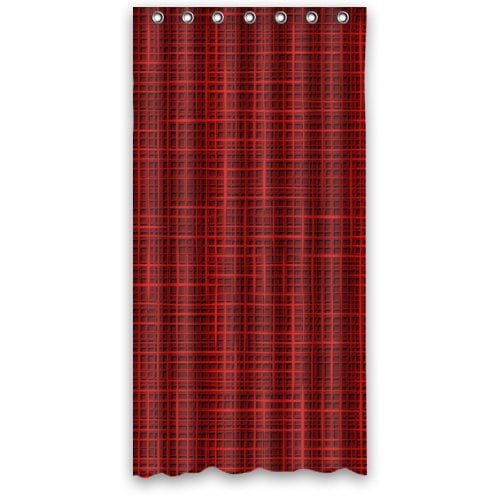 MOHome Elegance Style Dark Red Shower Curtain Waterproof Polyester
