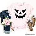 thumbnail image 6 of Scary Pumpkin Face T‑Shirt, Minimalist Tee with Spooky Flair, 6 of 6