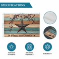 thumbnail image 6 of Texas Star Vintage Placemats Set of 8, Berry Turquoise Green Brown Wooden Placemats for Dining Table, Place Mats for Kitchen Tabletop, Waterproof Wipeable Dining Table Mats Set, 6 of 9