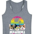 thumbnail image 3 of Instant Message - Meowmi Beach - Cool Cats - Women's Racerback Tank Top, 3 of 6