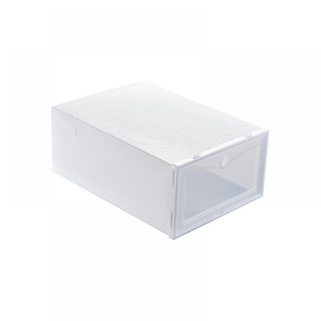 Boîte à Chaussures Empilable en Plastique Transparent, Boîte à Chaussures à Ouverture Frontale avec Porte Transparente, Boîte de Rangement pour Chaussures et Conteneurs pour Espadrilles 1 Pce