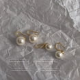 thumbnail image 4 of Faty-T 925 Sterling Silver Hoop Handpicked White Freshwater Cultured Pearl Dangle Drop Earrings Jewelry for Women, 4 of 8