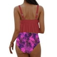 thumbnail image 5 of GERsome Tankini Swimsuits for Women Two Piece Bathing Suits Peplum Tank Tops with Floral Print High Waist Briefs S-3XL, 5 of 5