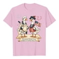 thumbnail image 5 of Trendfront Womens Summer Crew Neck Short Sleeve Tops Cute Cartoon Character Graphic Tees Pattern Printed Casual Style Wear T-Shirts, 5 of 7