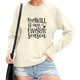 thumbnail image 2 of Gibobby Sudadera mujer Sudadera con cuello redondo para mujer(Beige,XL), 2 of 3