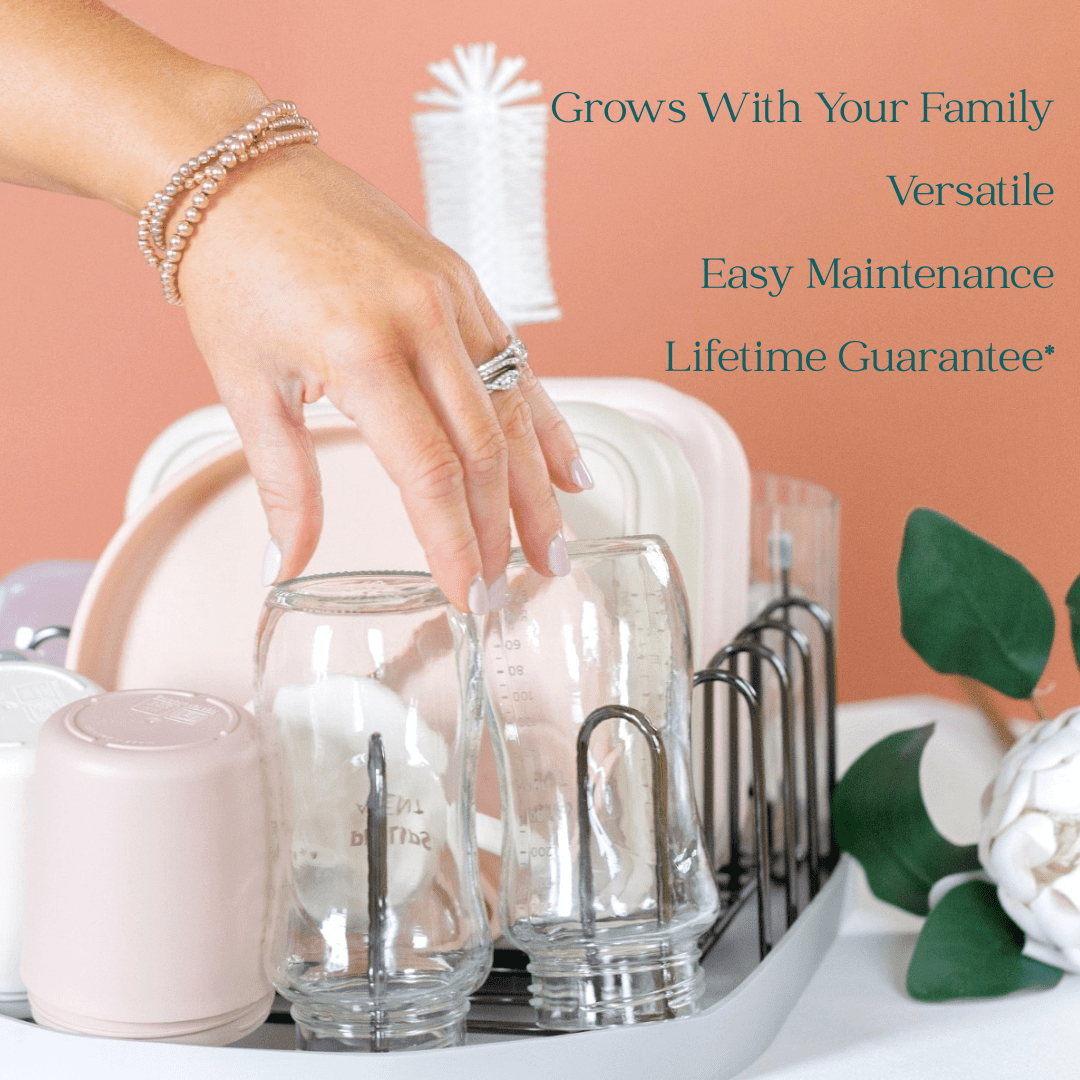 Winnie & Lu Spristle Wand Starter Set – Silicone Handle Bottle Brush & Plastic-Free Sponge, Eco-Friendly