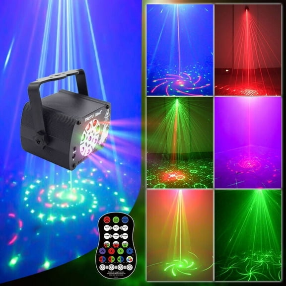 8 Hole Laser Projector Stage Light LED RGB DJ Disco KTV Show Xmas Party Lighting