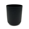 thumbnail image 3 of Mainstays Rubberized Plastic Ribbed 4-Piece Bath Accessories Set, Black, 3 of 6