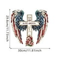 thumbnail image 5 of AZXY 4th of July Decor,Patriotic Wall Decorations,Independence Day Wooden Pendant for Home Decor Living Room Bedroom Wall Hanging, 5 of 5