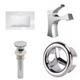 thumbnail image 1 of American Imaginations 30-in. W 1 Hole Ceramic Top Set In White Color - Overflow Drain Incl. AI-24276, 1 of 9
